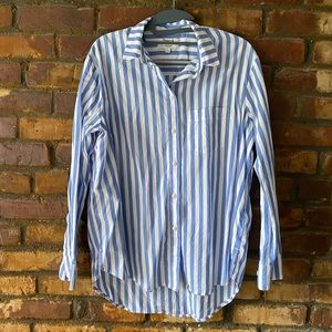 Madewell oversized ex-boyfriend button up XS